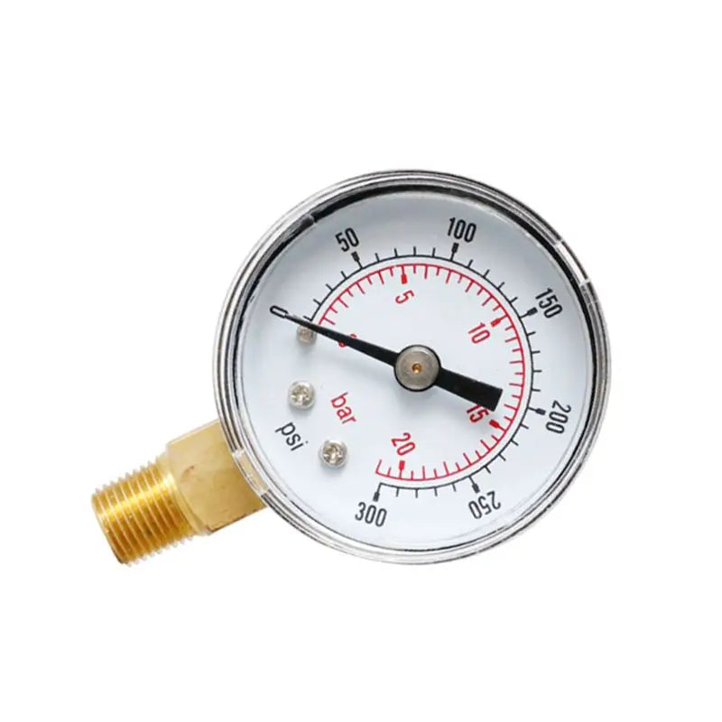 Dial Type Pressure Gauge Bottom Mount 15/30/60/100/160 /200/300 PSI & Bar Useful