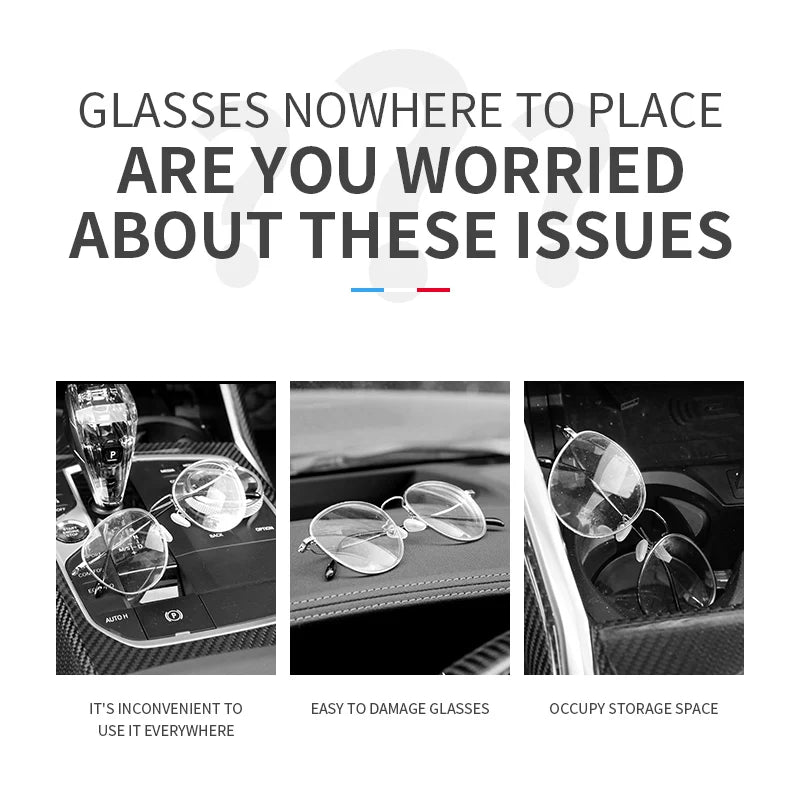 Car Interior Sun Visor Glasses Holder Sunglasses Case Car Clip Card Ticket Holder Mount Auto Sun Visor Glasses Clip Car storage