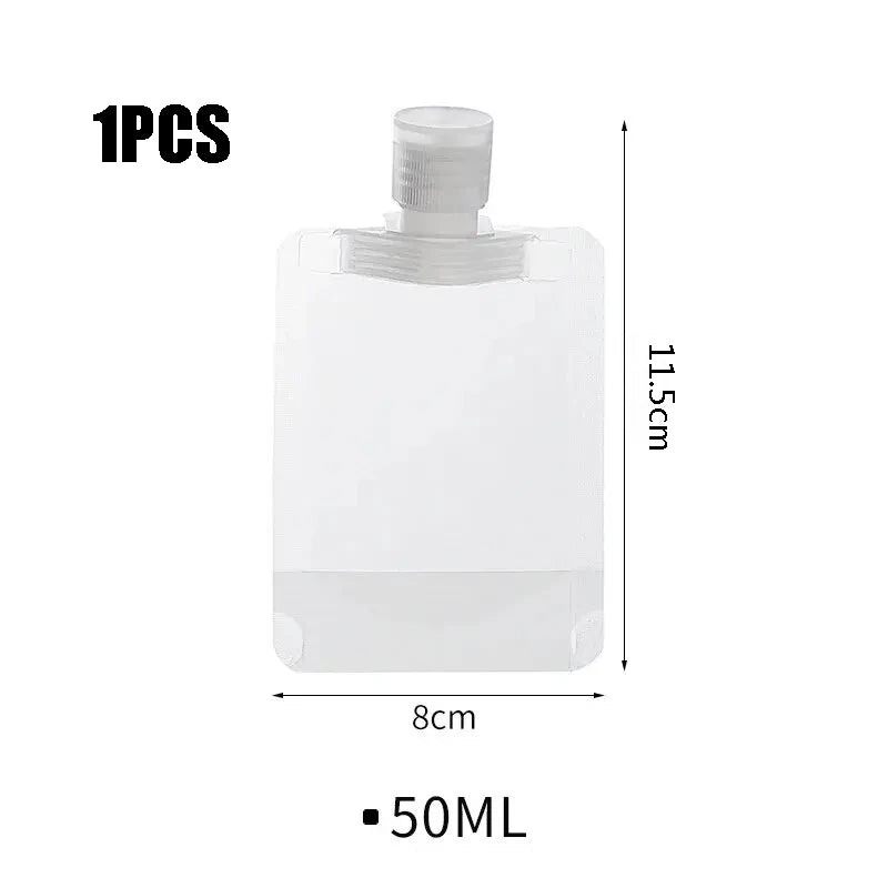 Travel Empty Squeeze Bags Lotion Dispensing Bag Refillable Shampoo Toiletries Conditioner Liquid Cosmetic Storage Pouches