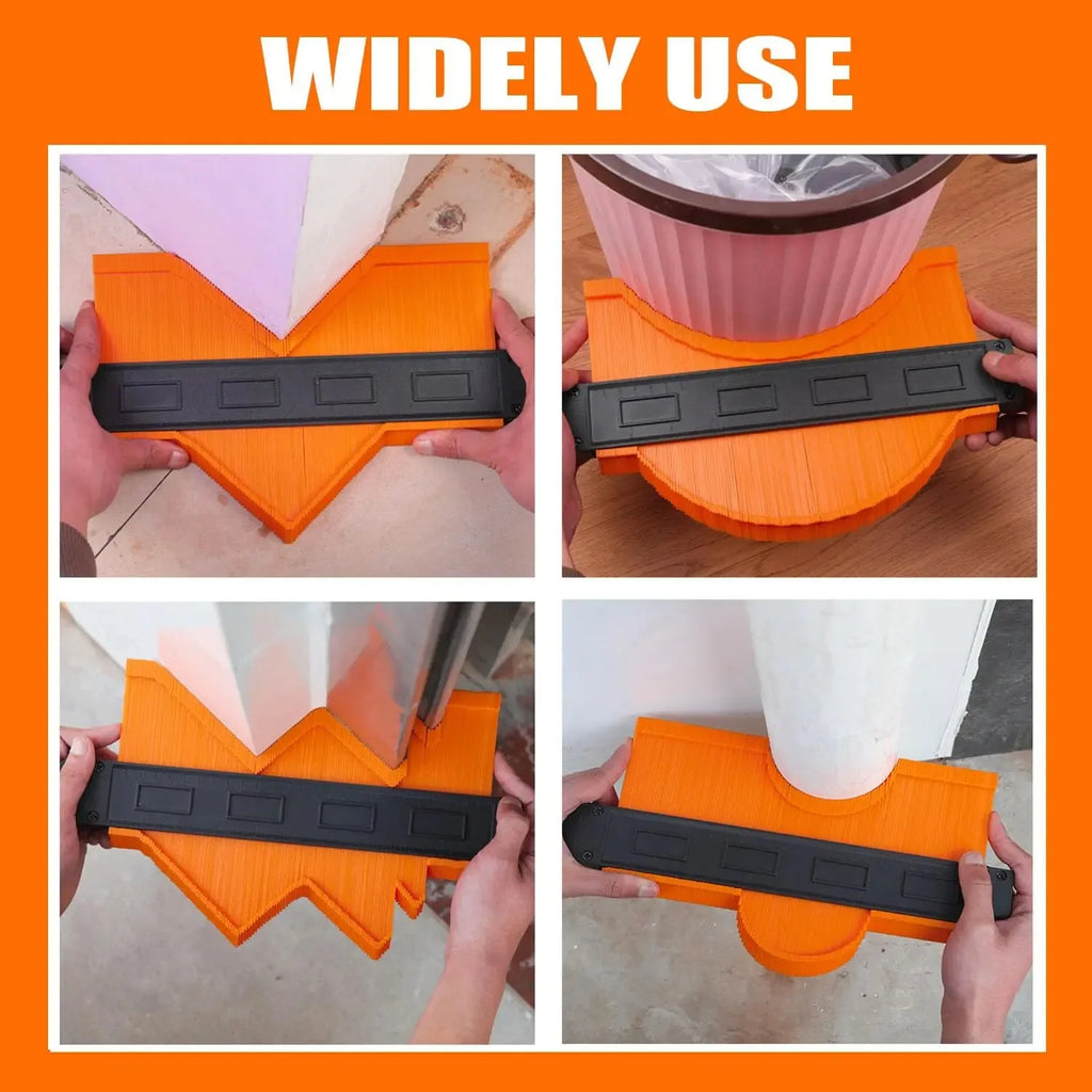 Contour Gauge Engraved Scale Contour Gauge Profile Tool Duplicator Measure Copy Tool Shape Duplicator for Woodworking Flooring