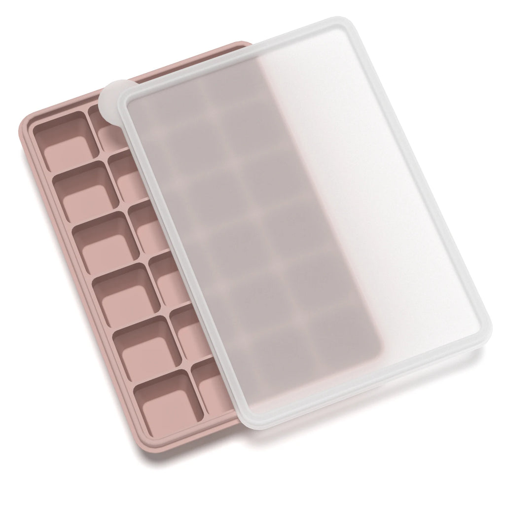 1PC/24 Ice Cube Molds Silicone Ice Tray With a Lid Prevents Odors Easy to Remove Kitchen Supplies Juice Desserts Baby Food Box
