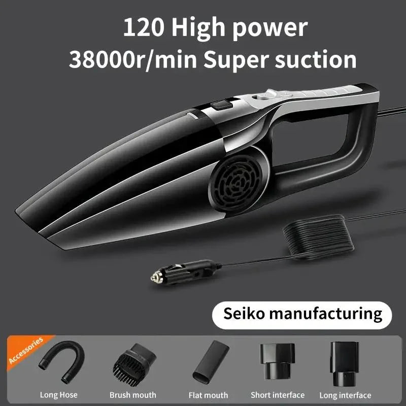 2000000PA 120W Wireless Car Vacuum Cleaner Multifunctional Portable High-Power Suction Blowing Integrated Cleaning Tool