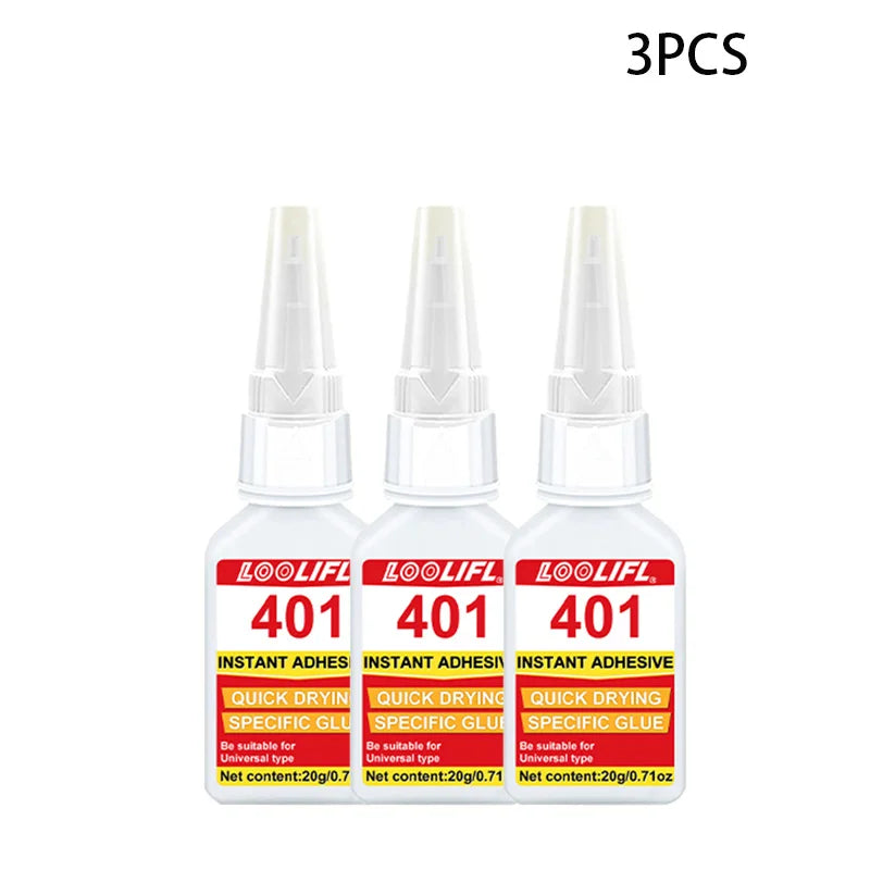 20ml 401 Super Glue for DIY Art Craft Jewelry Handmade Projects Instant Strong Adhesive Quick Dry Multi-Purpose