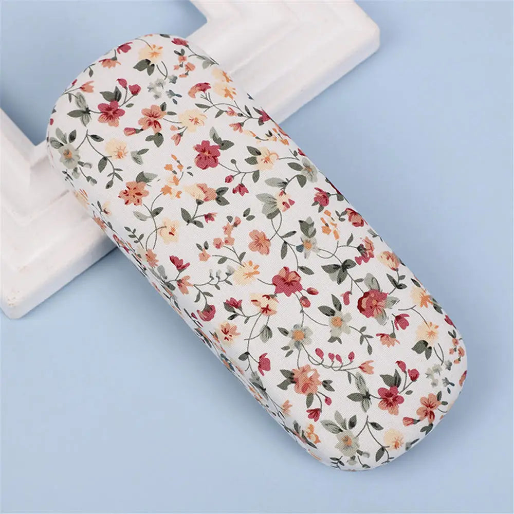 Unisex Hard Glasses Box for Men Women Reading Myopia Glasses Protector Case PU Leather Solid Color Fashion Eyewear Accessories