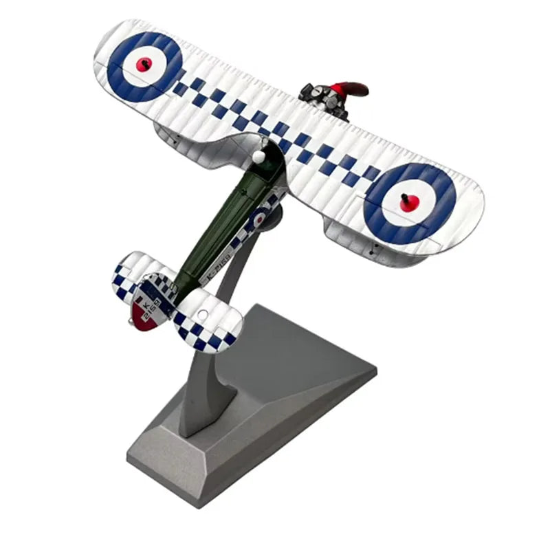 1:72 British Royal Air Force K-2159 Bristol Bulldog Biplane Propeller Fighter Diecast Metal Airplane Plane Aircraft Model Toy