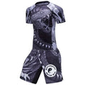 Snake Men MMA Rashguard Jiu Jitsu Jerseys+Pant Set MMA Thair T-shirt Shorts BJJ Boxing 4Pcs/Set Rash Guard Fightwear Sportsuit