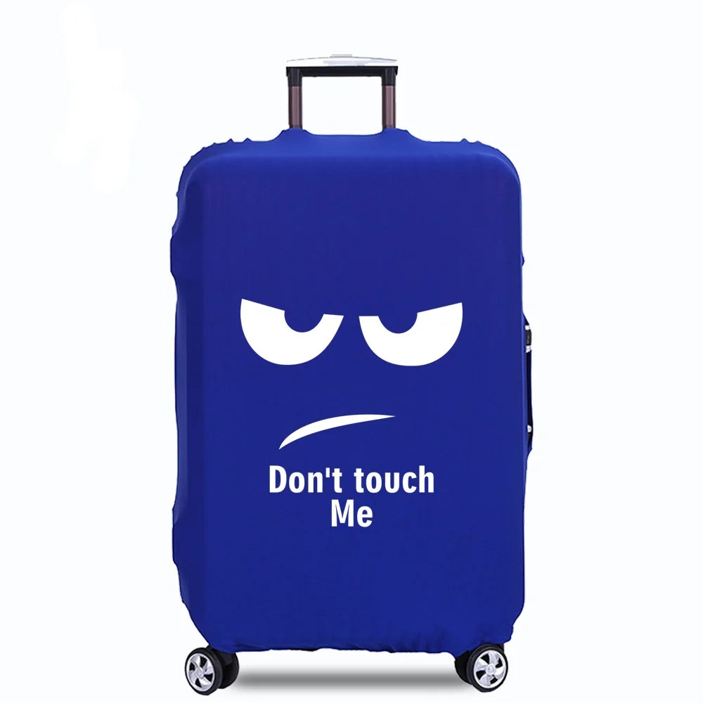 Travel Luggage Cover Suitcase Cover Travel Accessories Dust Proof Scratch Resistant Elasticity Covers White Picture Pattern