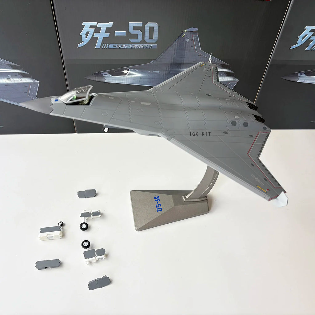 Diecast 1/72 Scale China J50 Fighter Jet J-50 Alloy Airplane Model Alloy Static Simulation Ornament Finished Souvenir Hobby