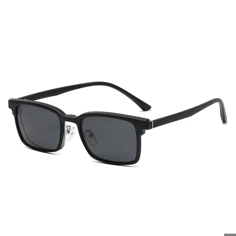 TR90 Polarized Anti Light Glasses Women Men 6 in 1 Sets Magnet Sunshade Clip On Eyeglasses UV400 High Quality Anti-Glare