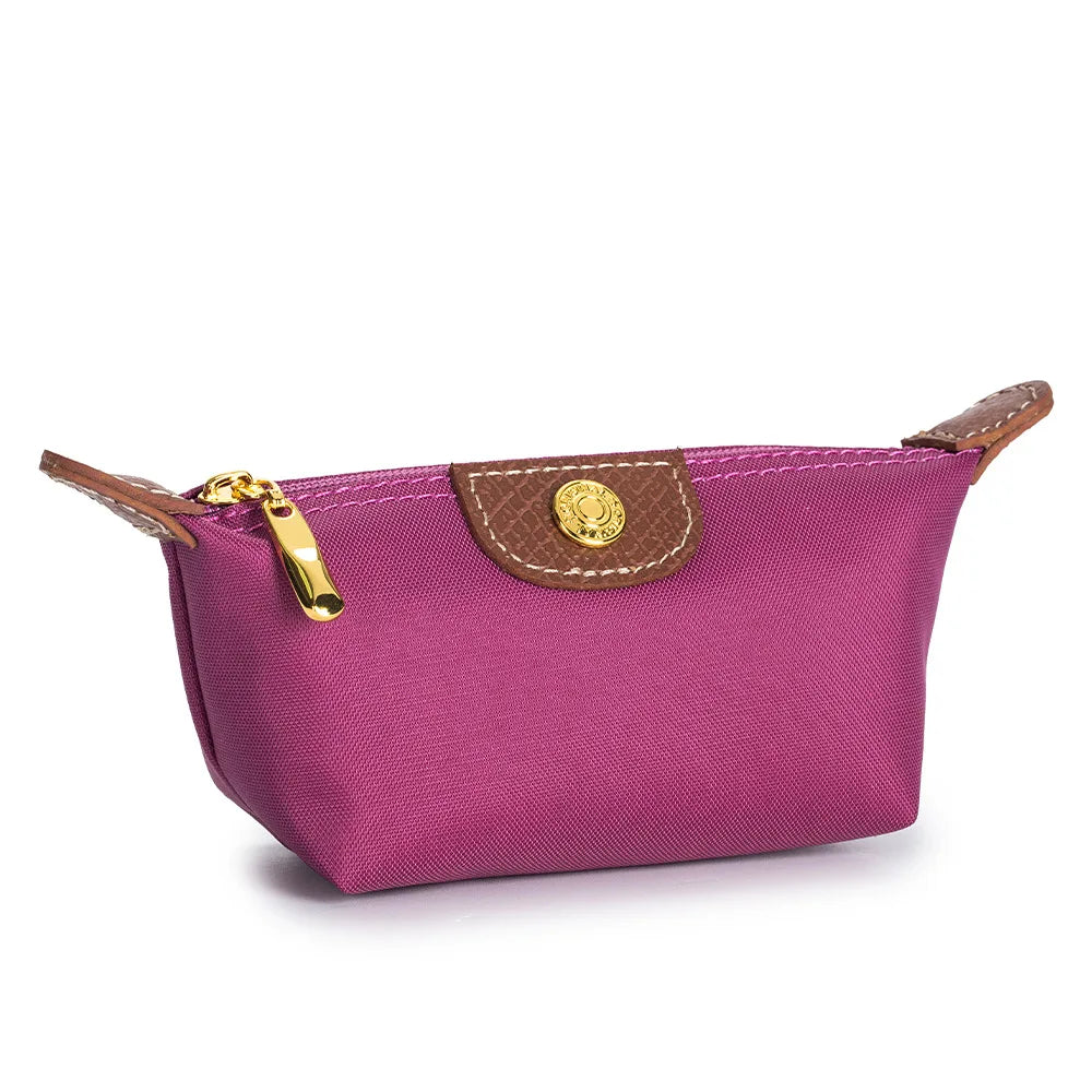 Mini Dumpling Coin Purse Fashion Nylon Makeup Bag Lightweight Portable Lipstick Earphone Storage Case Ins Style Women's Wallet