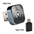 Wireless CarPlay Dongle 2 IN 1, Wired to Wireless Smart Box, Dual System Adapter for Original Wired CarPlay Vehicles