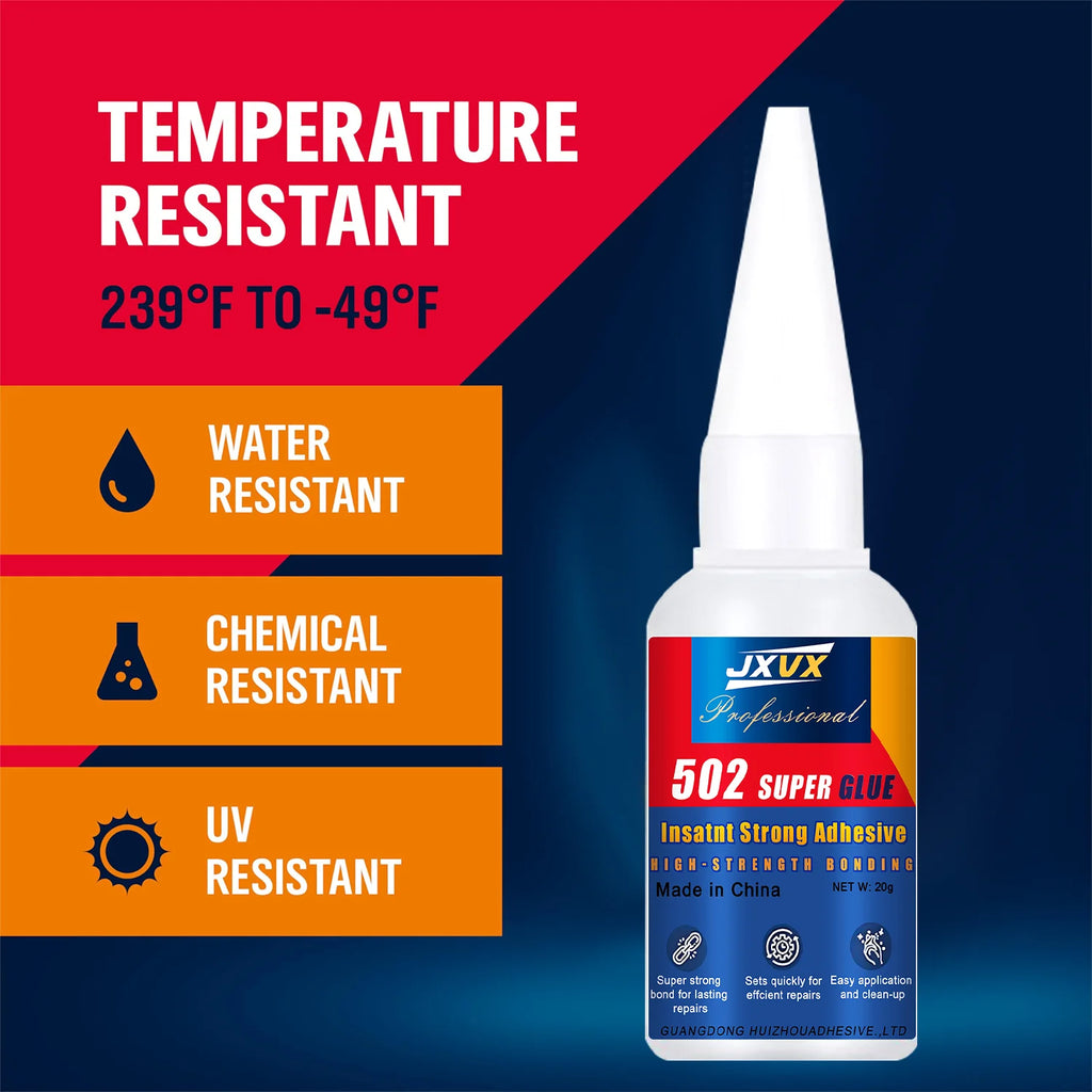 20 g instant-hardening 5S cyanoacrylic superglue-for cars, rubber, wood, metal (1-5 pieces)