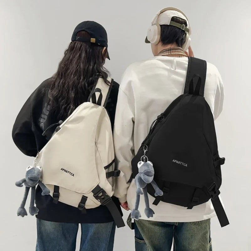 2025 New Chest Bag Men's Crossbody Bag Multi Functional Casual One Shoulder Backpack Large Capacity Messenger Bags