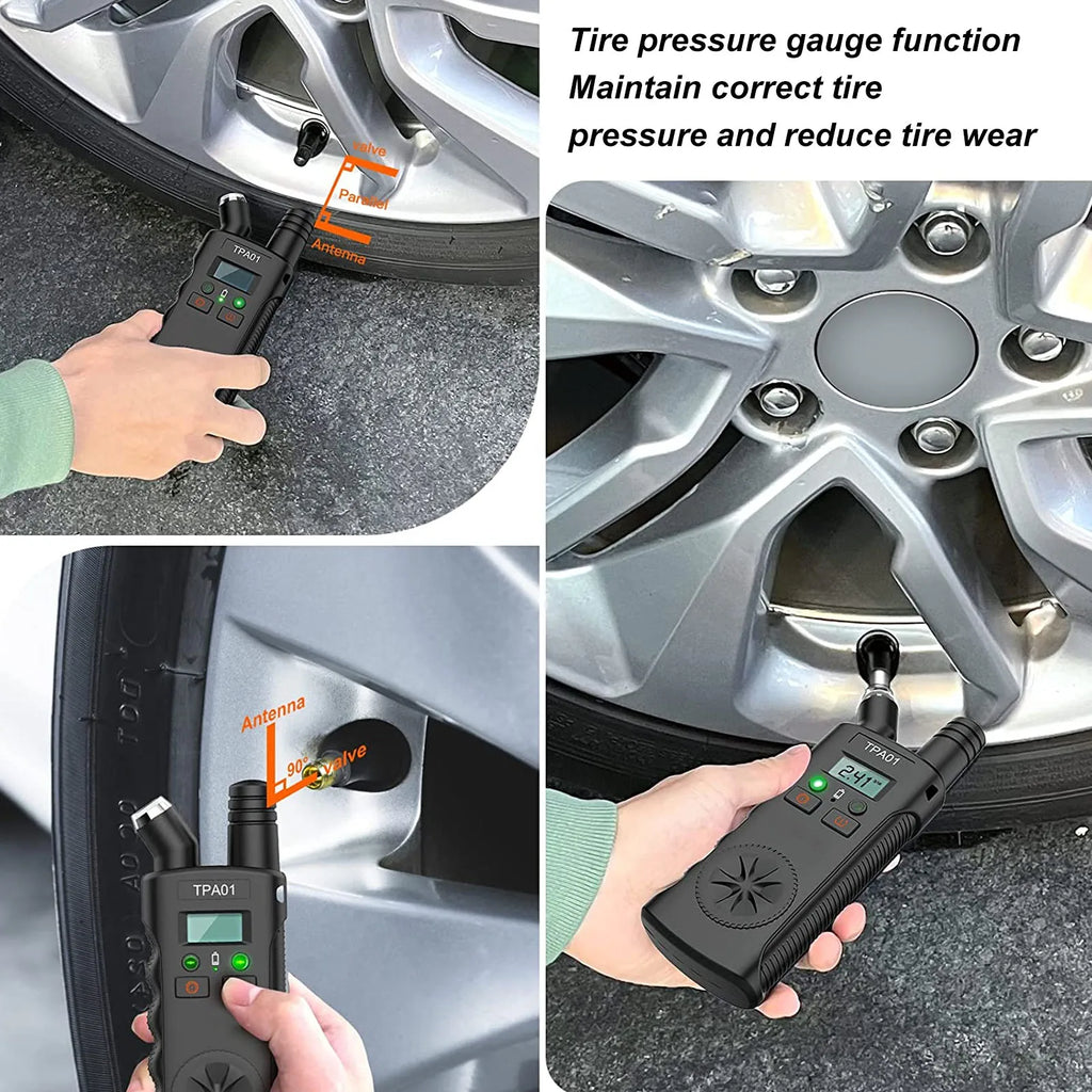 TPMS Relearn Tool 2 in 1 Digital Tyre Pressure Gauge TPMS Relearn Tool 4 Setting Ranges Auto Off Replacement for