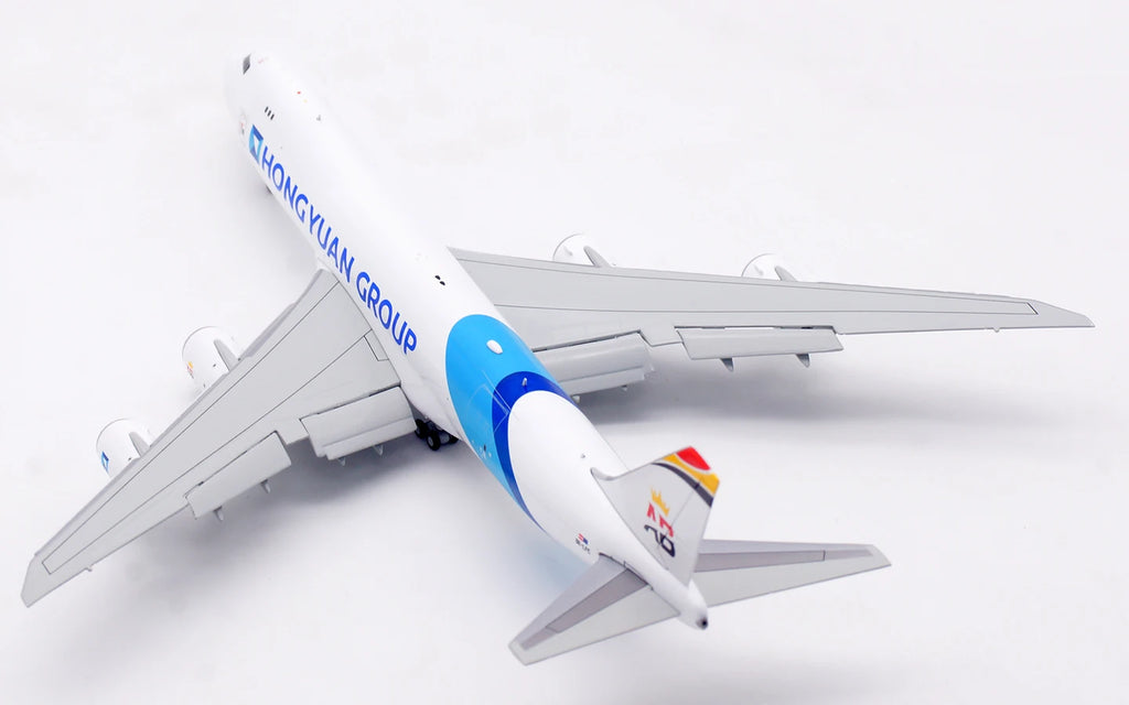 B633001 Alloy Collectible Plane Gift HX Models 1:400 Air Belgium Hongyuan Group Boeing B747-8F Diecast Aircraft Jet Model OE-LFC