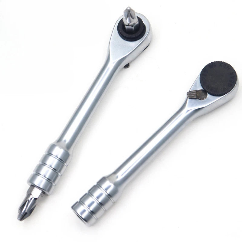 Mini Ratchet Wrench with Bits High Quality Socket Tool for Daily Bicycle Car Repairs