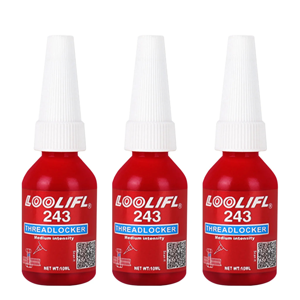 High Strength 271 Thread Locker Adhesive Anti Vibration Anti Impact Screw Lock Glue Heat Resistant Metal Bolt Nut Fastening 10ml