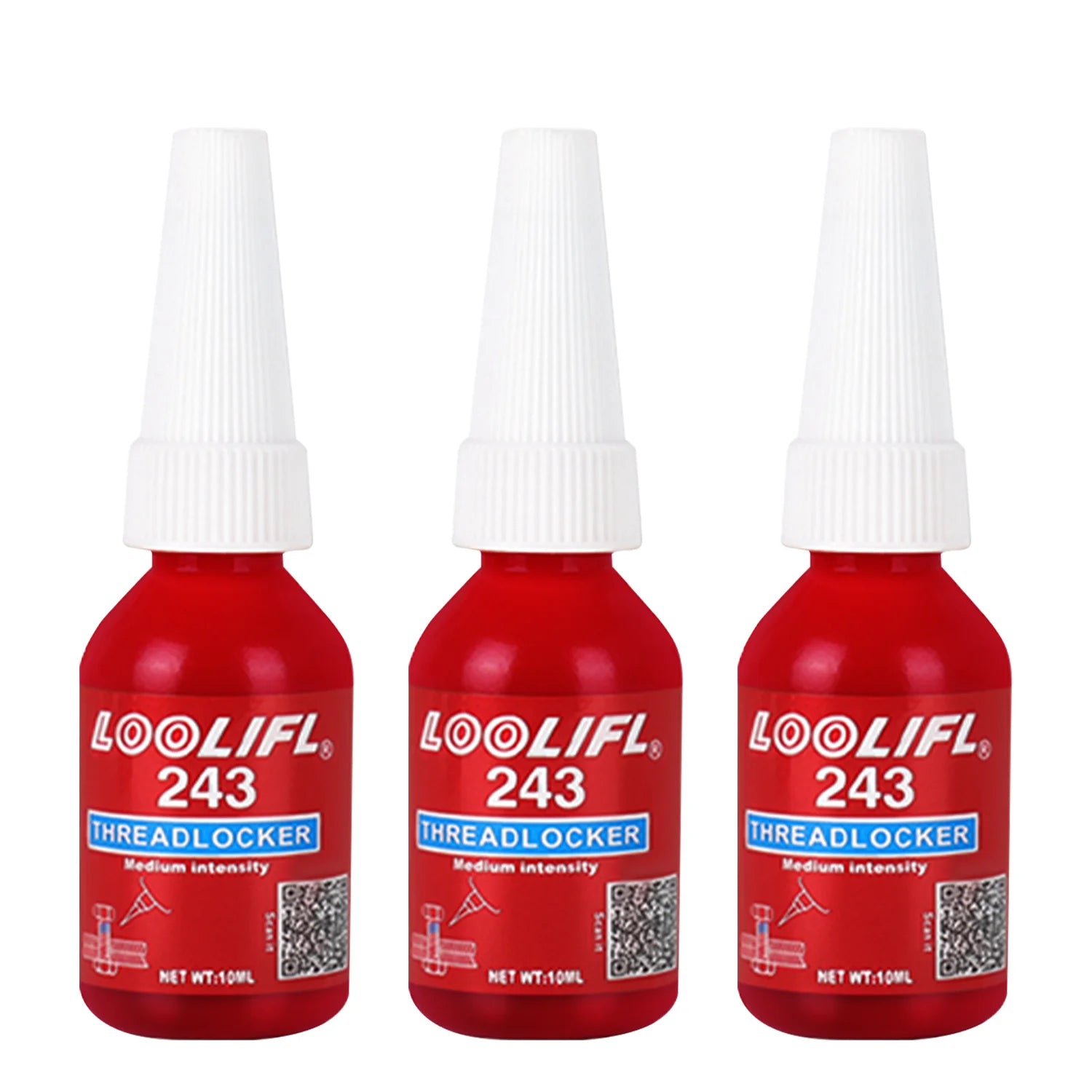 High Strength 271 Thread Locker Adhesive Anti Vibration Anti Impact Screw Lock Glue Heat Resistant Metal Bolt Nut Fastening 10ml