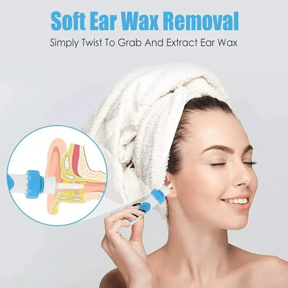 Electric Earpick Earwax Tool Ear Cleaner Earwax Removal Electric Earwax Vacuum Suction Electric Kit Remover for Children Adults