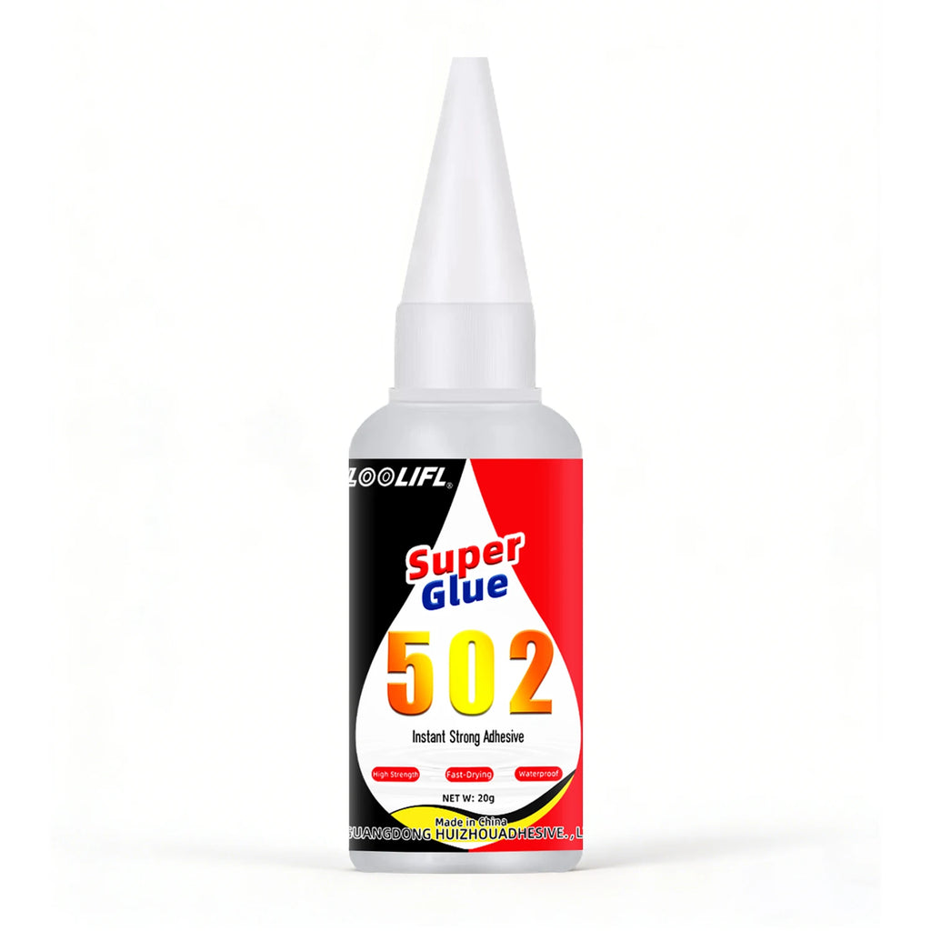 LOOLIFL cyanoacrylate 502 Super Glue 20g Instant Strong Adhesive Fast Drying Waterproof Glue for Metal Plastic Wood DIY Repair