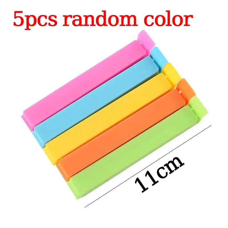 20/5PCS Portable Kitchen Storage Food Snack Seal Sealing Bag Clips Sealer Clamp Plastic Tool Kitchen Accessories Food Bag Clips