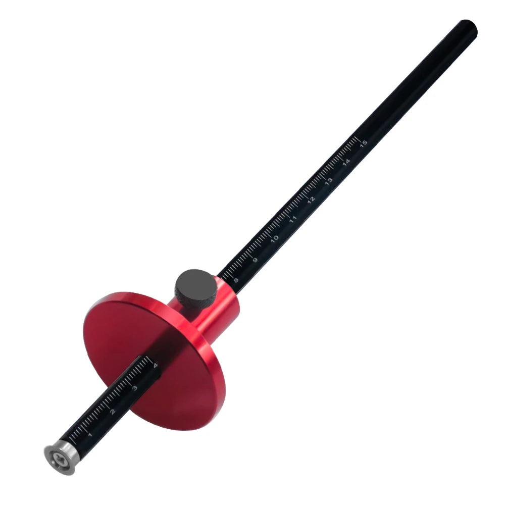 European Style Wheel Marking Gauge Fine-tuning Wood Scribe Carpentry Parallel Line Mortise Marking Layout Measuring Tool