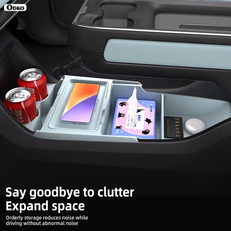 Silicone Storage Box 2025 FOR FAW Bestune Yueyi 03 Center Console Modification Anti-slip Pad Accessories Organizer Decoration