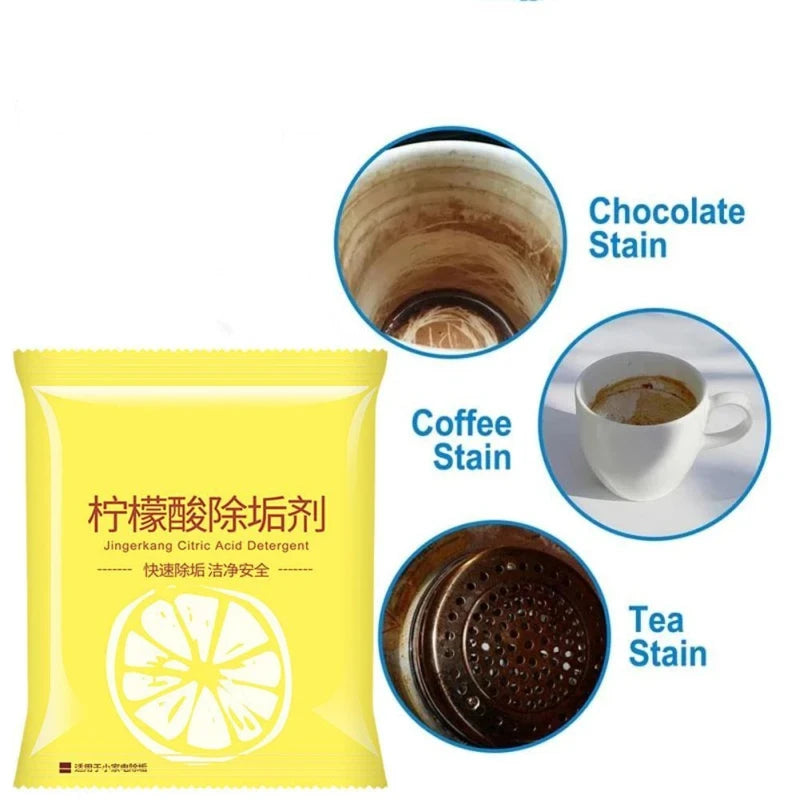 Portable Citric Acid Descaling Agent Fast Descaling Safe And Clean Fresh Fragrance Without Pungent Suitable For Teapots Faucets