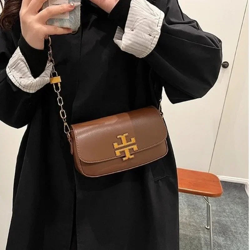 Elegant Party Diaper Bag Women's Leather Tote Luxury Crossbody Bag Vintage Minimalist Designer Large Capacity Stylish