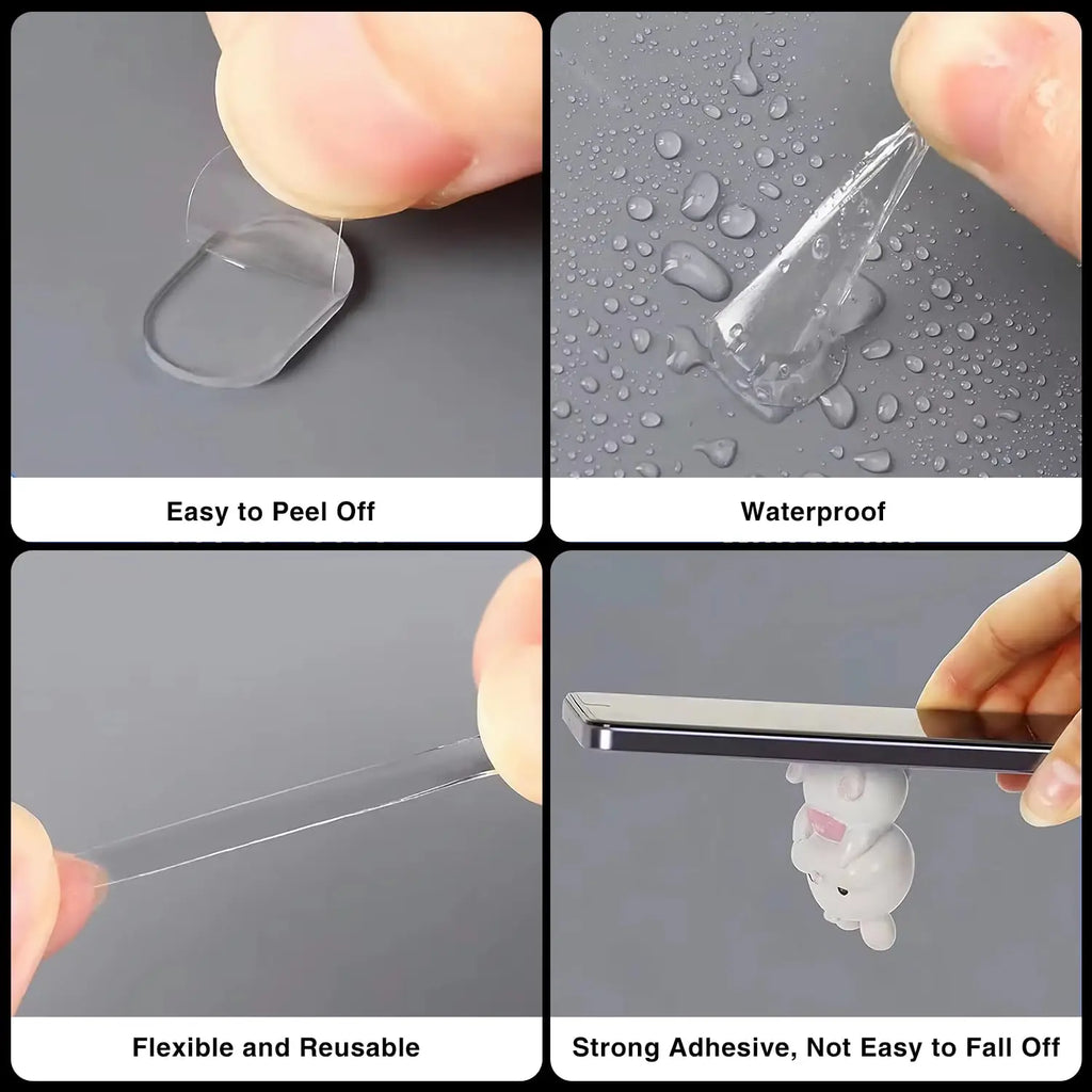 Double Sided Tape Adhesive Dots Clear Removable Sticky Dots No Trace Waterproof Glue Pads for Crafts Posters Photos Wall Hanging