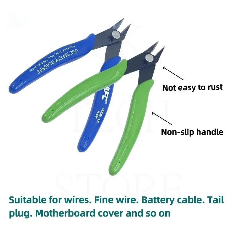 Diagonal Pliers Carbon Steel Pliers Electrical Wire Cable Cutters Flat Cuts Sharp Jaws Side Snips Flush Pliers Nipper Hand Tools