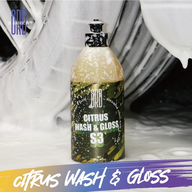 Citrus Wash & Gloss Foaming Car Wash Soap(Works with Foam Cannons/Guns or Bucket Washes)Safe for Cars,Trucks,Motorcycles,RVs