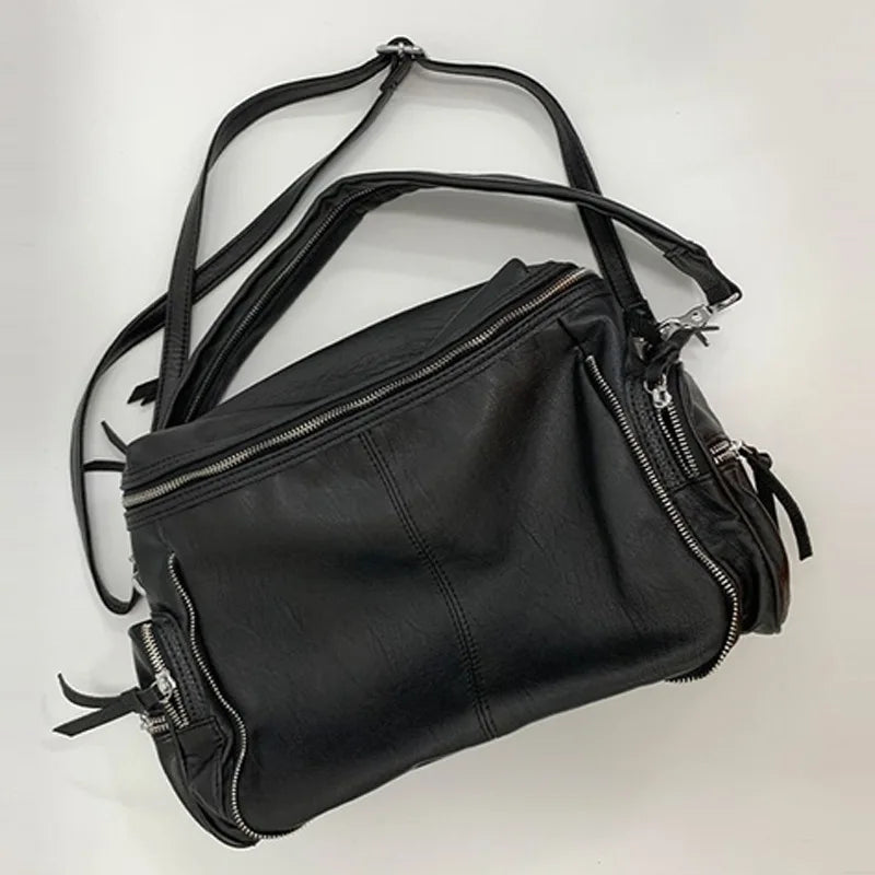 Fashion Big College Student Class Crossbody Bags for Women Large Capacity Anime Bags Zipper Multi Pocket Designer Bags Luxury