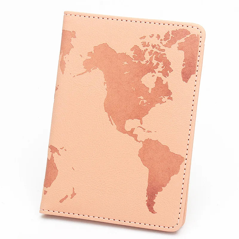 Retro Passport Covers Luggage Tag Pu Leather Passport Case Luggage Tags Travel Passport Organizer ID Card Holder