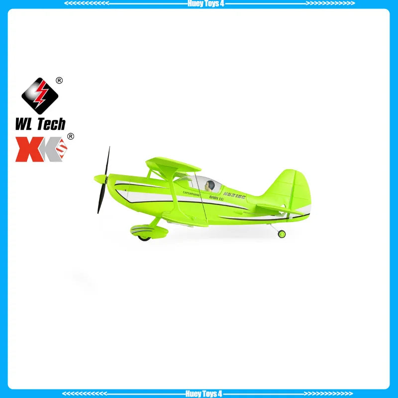 New Wltoys A310 Four Way Biplane 3d/6g Beech D17s Biplane High Simulation Brushless Rc Realistic Toy Gift