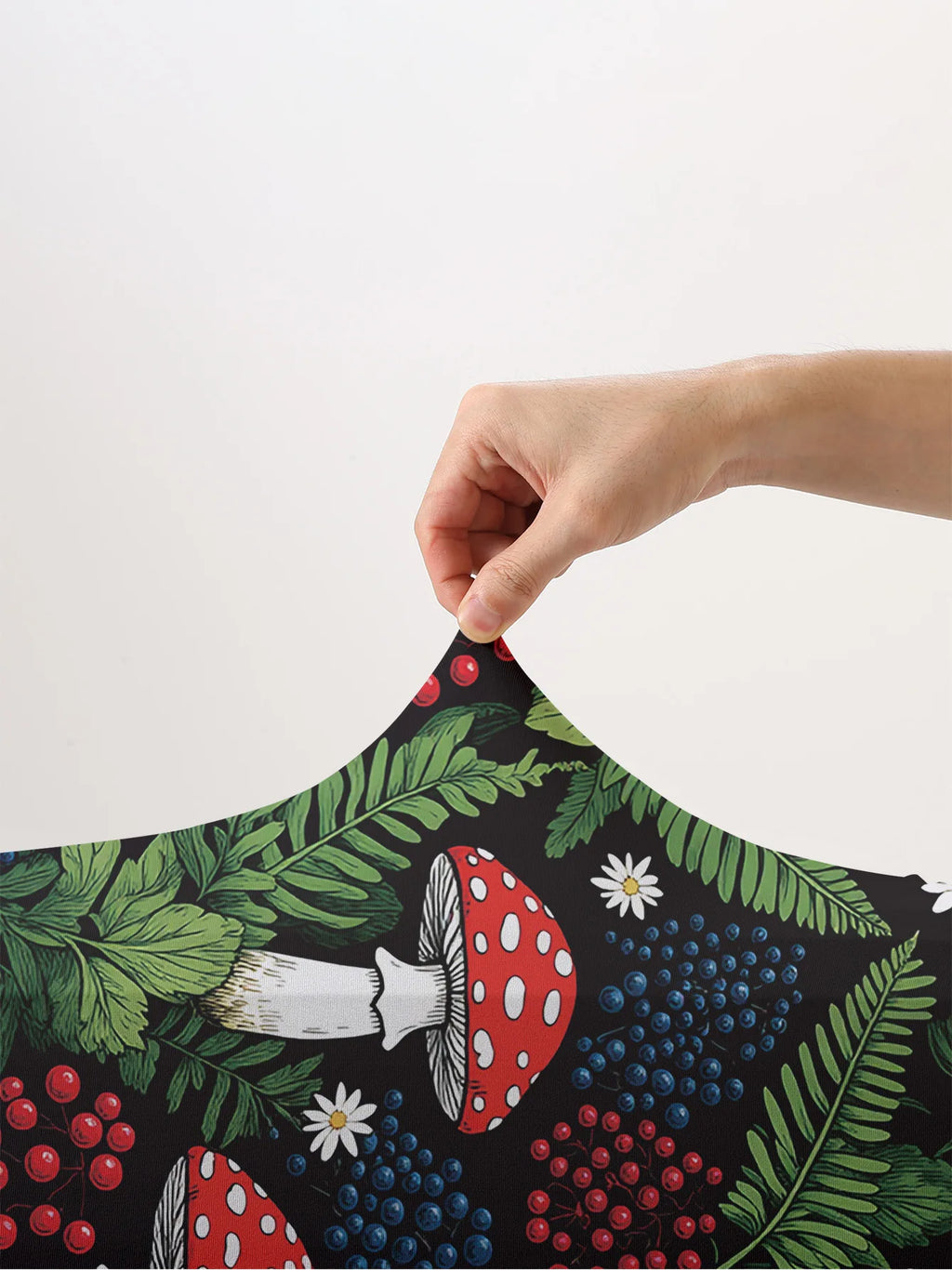 Mushroom print luggage protection cover, suitable for 18-32 inch luggage covers, luggage handle gloves, travel accessories