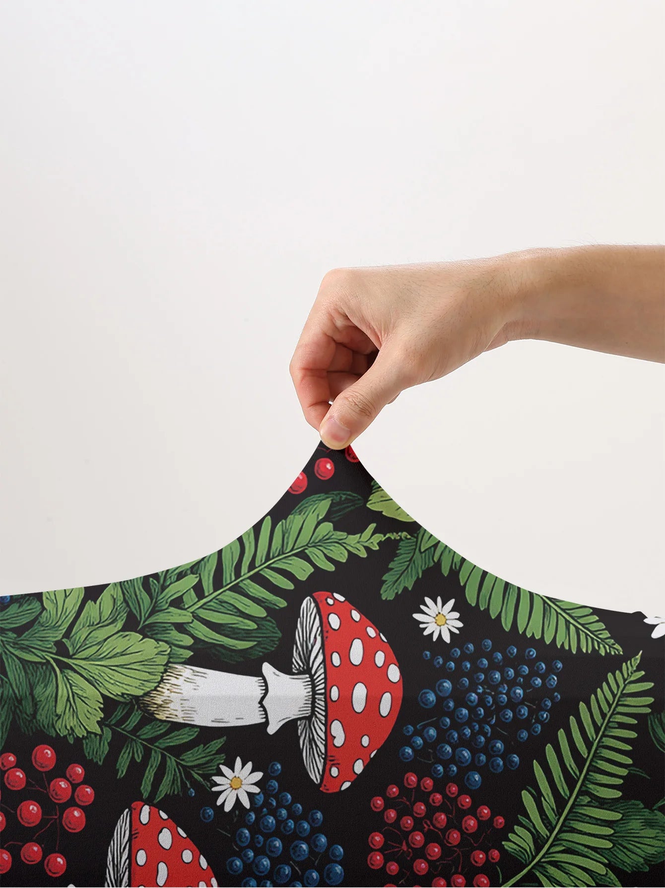 Mushroom print luggage protection cover, suitable for 18-32 inch luggage covers, luggage handle gloves, travel accessories