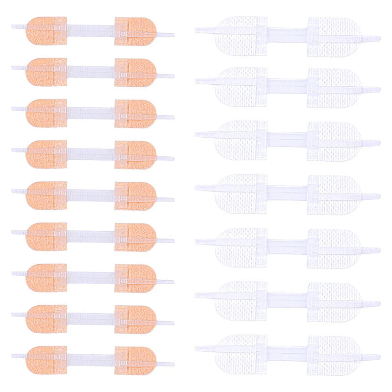 3Pcs Zipper Tie Wound Closure Patch Hemostatic Patch Wound Fast Suture Zipper Band-Aid Outdoor Portable Skin Care