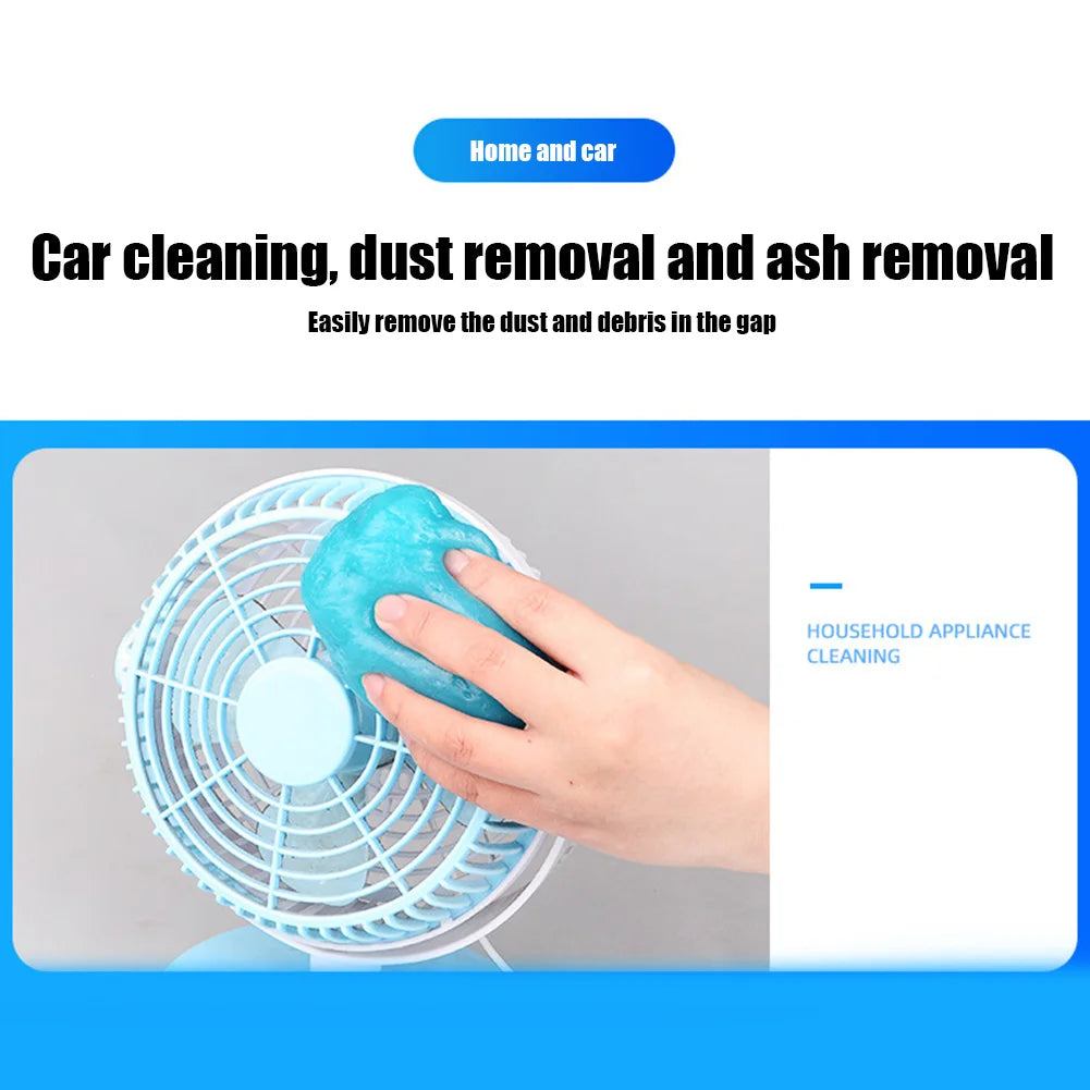 Car Cleaning Soft Glue Dust Remover Gel Car Dust Dirt Cleaner Slime Car Interior Putty Cleaner Home Computer Keyboard Clean Tool