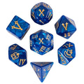 New Roman Font D&D Dices 16mm Pearl Texture D4 D6 D8 D10 D% D12 D20 Polyhedral Dice Set for Tabletop Role Playing Board Games