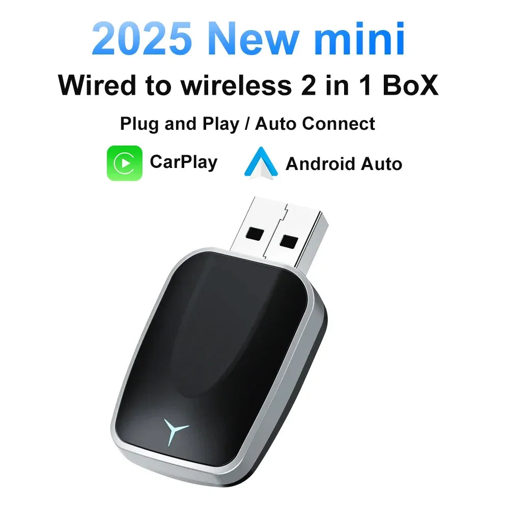 2026 CarPlay Android Auto Wireless Adapter Wired To Wireless Plug and Play Fast Connect Universal for Nissan Wireless Adapter