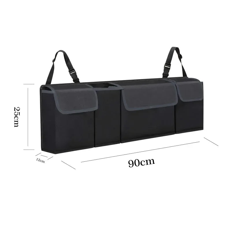 For Car Trunk Rear Seat Storage Bag Large Capacity Multipurpose Oxford Car Seat Back Storage Box Car Interior Suitable