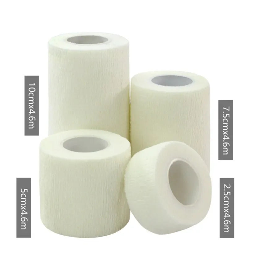 1Pc Waterproof Medical Therapy Self Adhesive Bandage Muscle Tape Finger Joints Wrap First Aid Kit Pet Elastic Bandage 2.5-10cm
