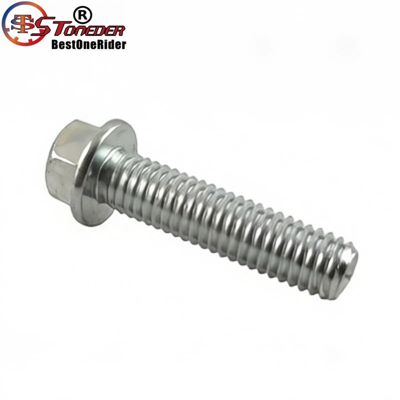 STONEDER Flanged Hex Bolt M6 x 25mm For Pit Dirt Bike ATV Quad Go Kart Engine Motor