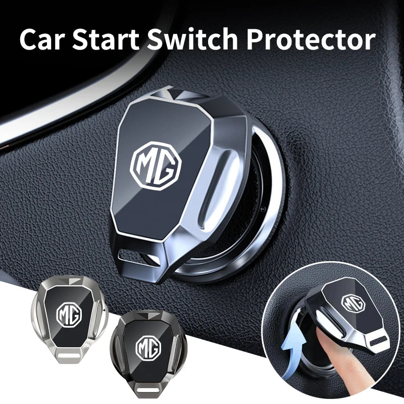 Car One-Touch Start Button Cover Metal Start Case Accessories For Morris Garages MG 6 3 5 7 TF ZR ZS HS GS GT Hector RX5 RX8 350