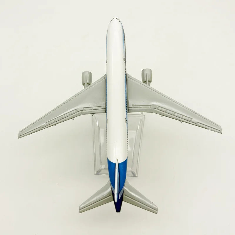 16cm Souvenir Toy Planes B777 Prototype Aviation Replica Metal Diecast Airplane Model With Stand 1/400 Scale Planes Kids Gift