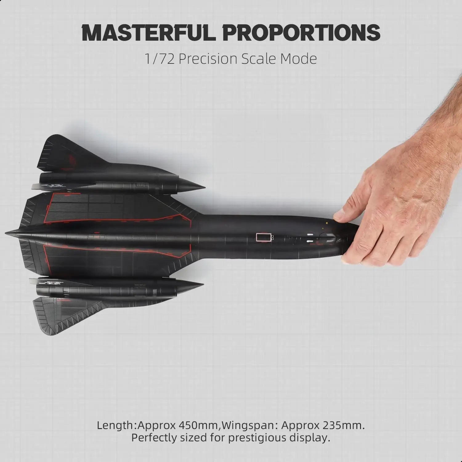 1/72 SR-71a Blackbird Metal Model High-Altitude Reconnaissance Aircraft Military Diecast Plane Model Toy for Collection or Gift