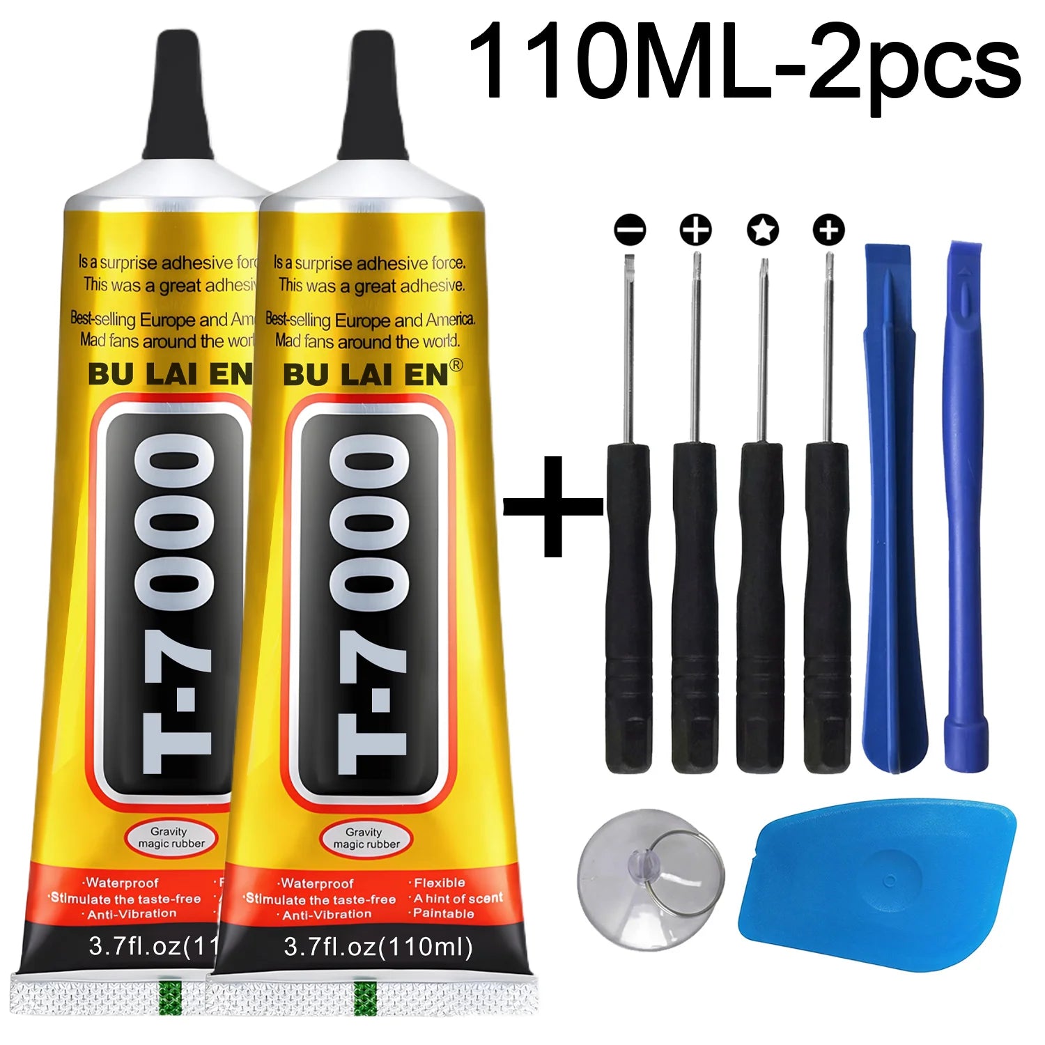T-7000 Black Mobile Phone Screen Universal Repair Tool High-Strength Waterproof Adhesive,B7000 Elastic Glue T-7000 Glue For Tablet Screen Computer Cell Repair Universal Glue 15/50/110ML.