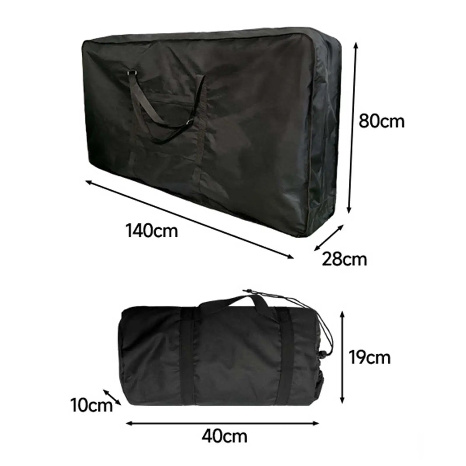 Foldable Bike Carry Bag for 26-27inch Folding Bikes Carrying Case Outdoor Practical Bike Travel Bag for Car Shipping Plane Trip