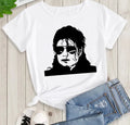 Michael Jackson Graphic Printed Tshirt Harajuku Rock Fashion Casual Short Sleeve Crew Neck Plus Size T Shirt Women